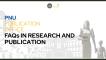 Cover for FAQs in Research and Publication