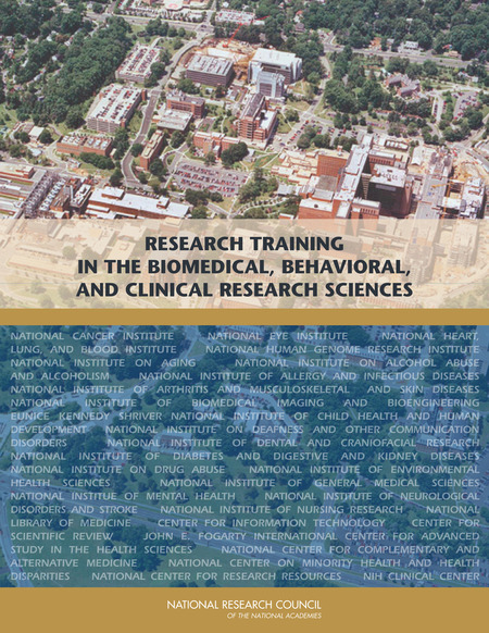 Cover for Research Training in the Biomedical, Behavioral, and Clinical Research Sciences