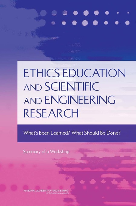 Cover for Ethics Education and Scientific and Engineering Research