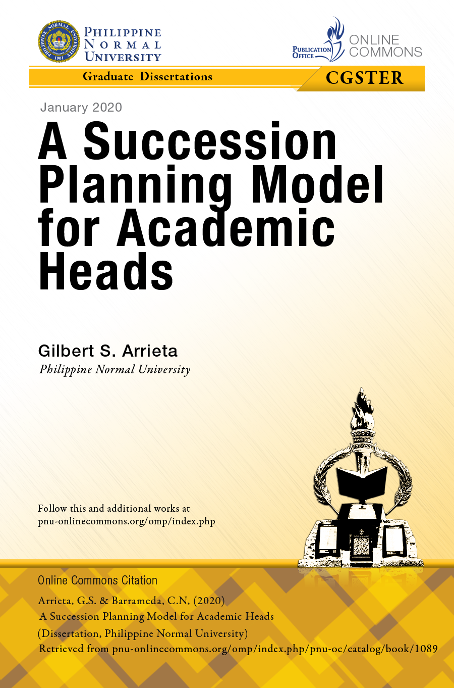 Cover for A Succession Planning Model for Academic Heads