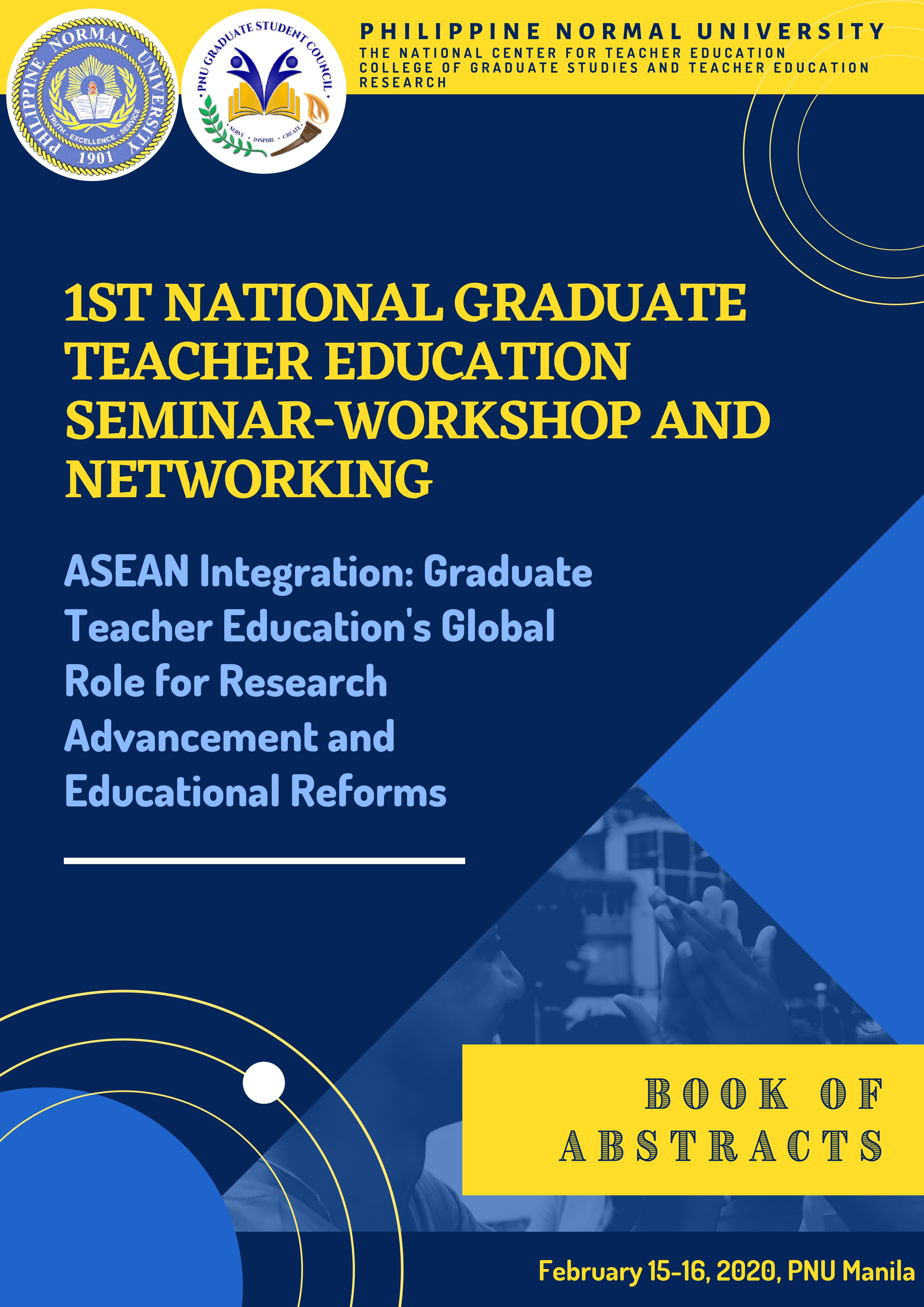 Cover for National Graduate Teacher Education Seminar-Workshop and Networking: Book of Abstracts