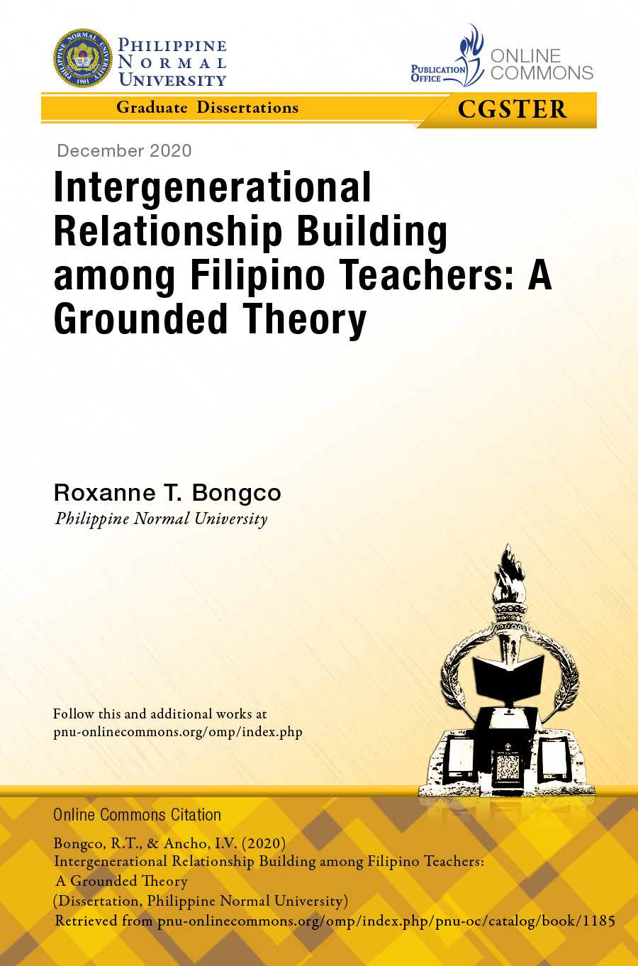 Cover for Intergenerational Relationship Building among Filipino Teachers: A Grounded Theory