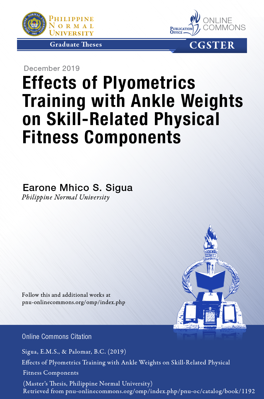 Cover for Effects of Plyometrics Training with Ankle Weights on Skill-Related Physical Fitness Components