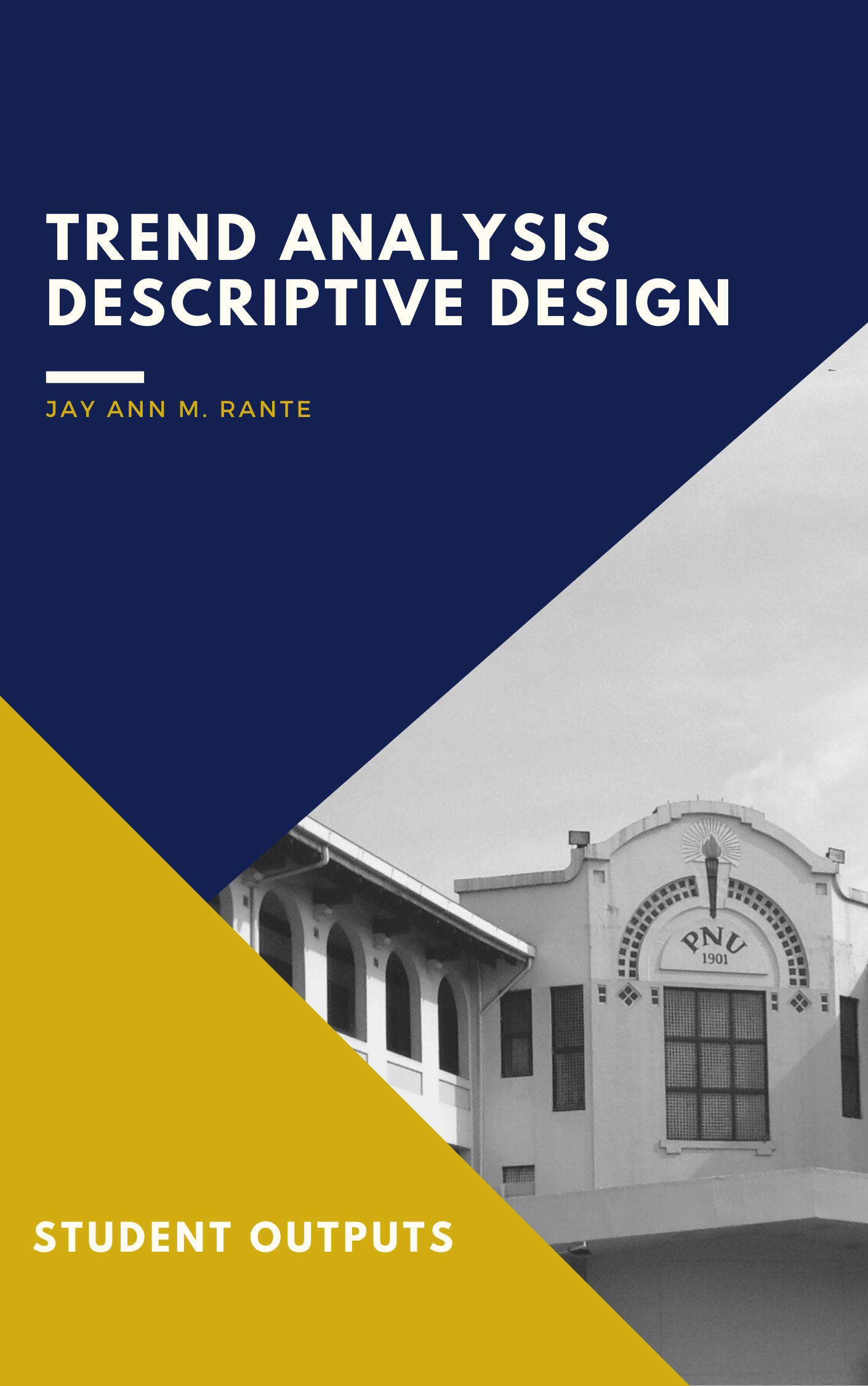Cover for Trend Analysis Descriptive Design