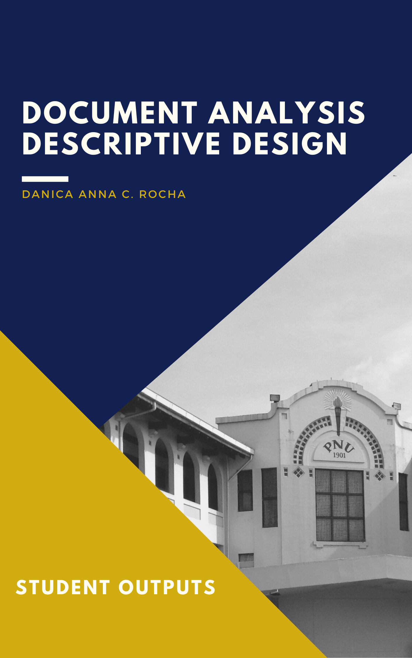 Cover for Document Analysis Descriptive Design