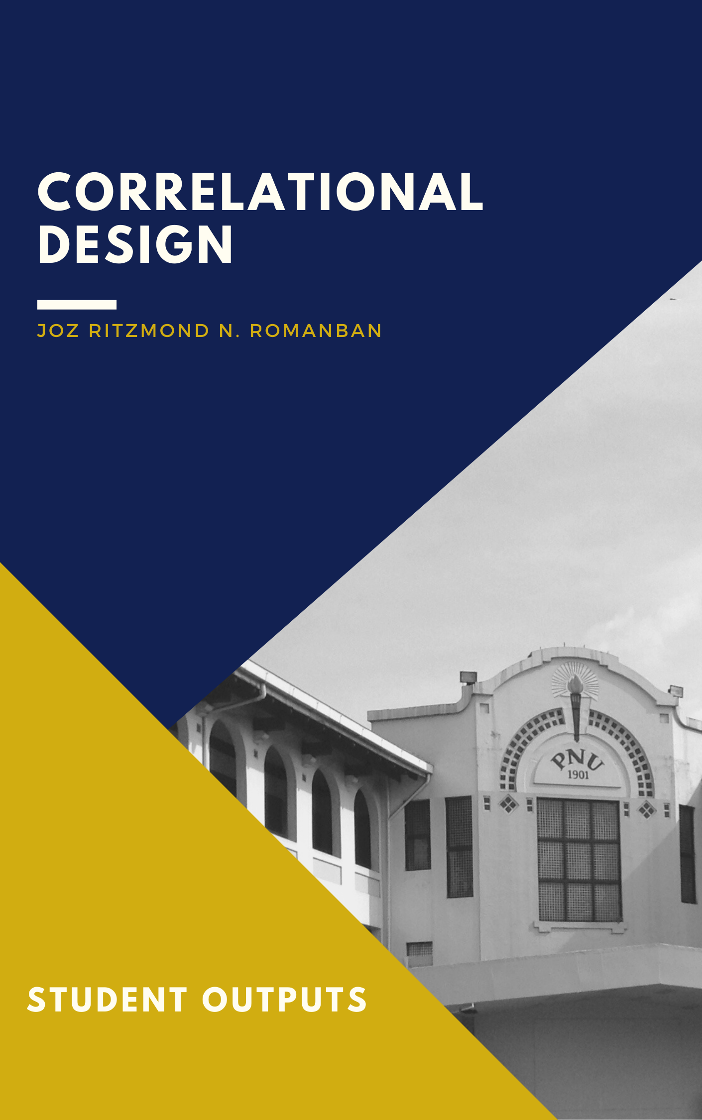 Cover for Correlational Design