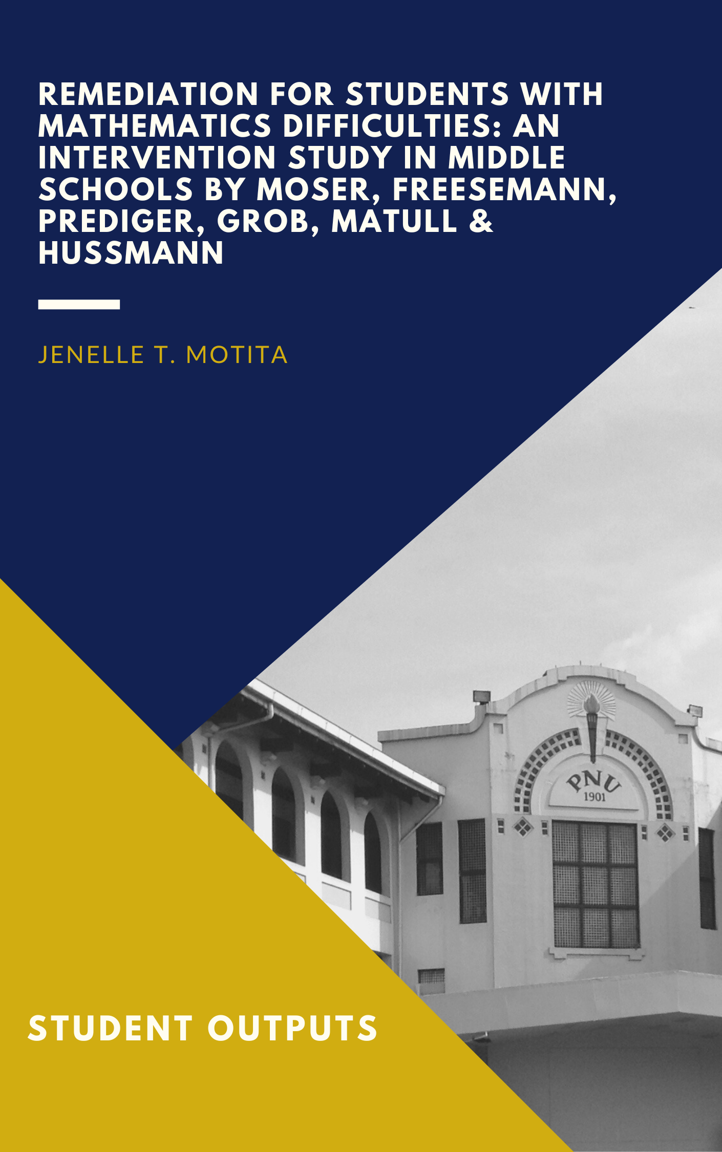 Cover for Remediation for Students with Mathematics Difficulties: An Intervention Study in Middle Schools by Moser, Freesemann, Prediger, Grob, Matull & Hußmann