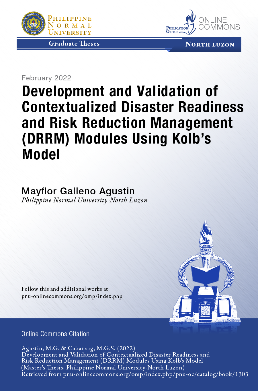 Cover for Development and Validation of Contextualized Disaster Readiness and Risk Reduction Management (DRRM) Modules Using Kolb’s Model