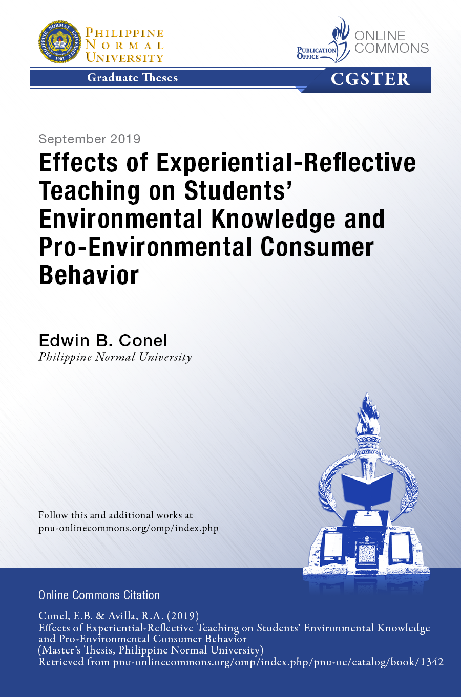 Cover for Effects of Experiential-Reflective Teaching on Students’ Environmental Knowledge and Pro-Environmental Consumer Behavior