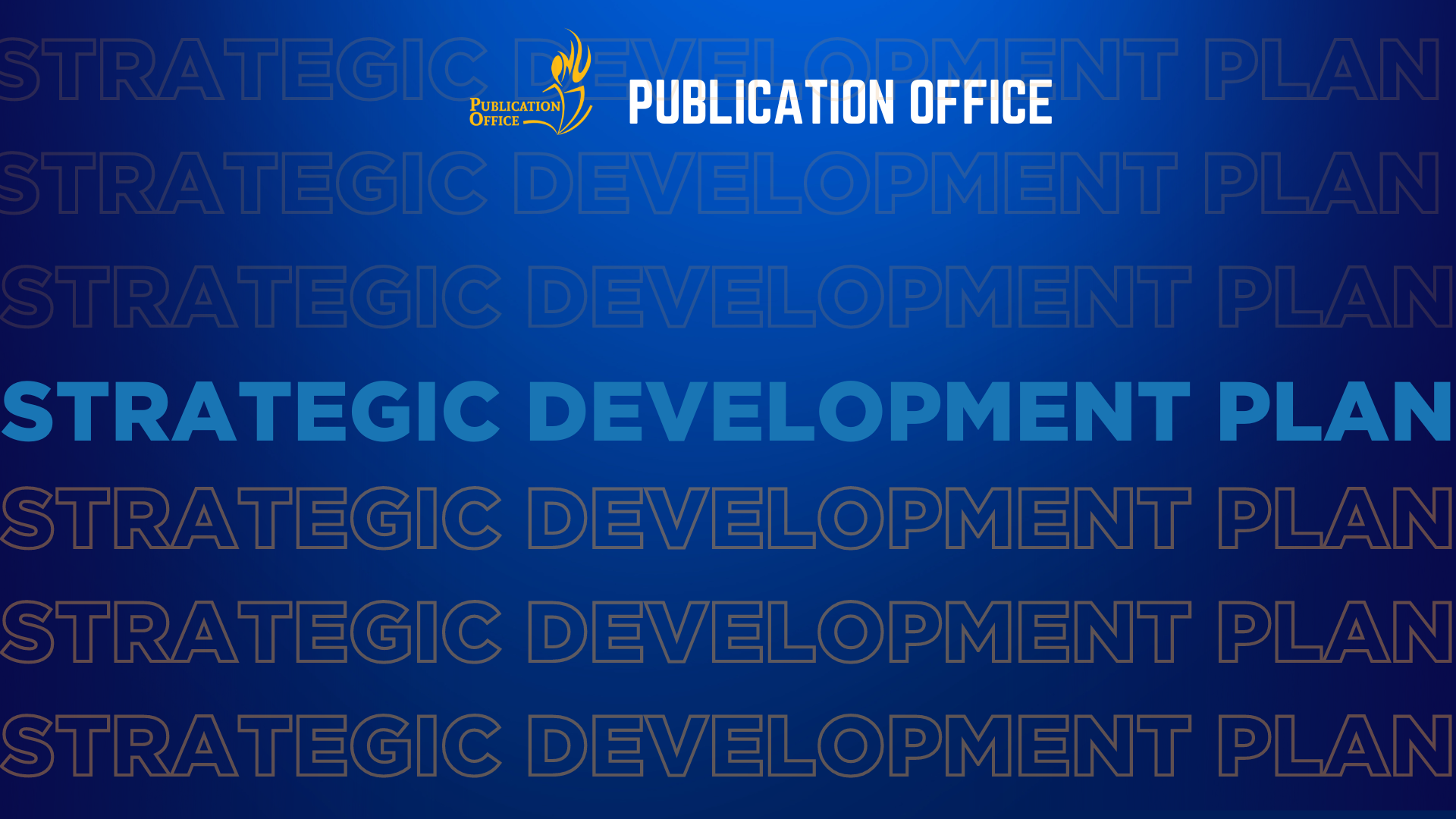 Cover for Publication Office Strategic Develop Plan (PO-SDP)