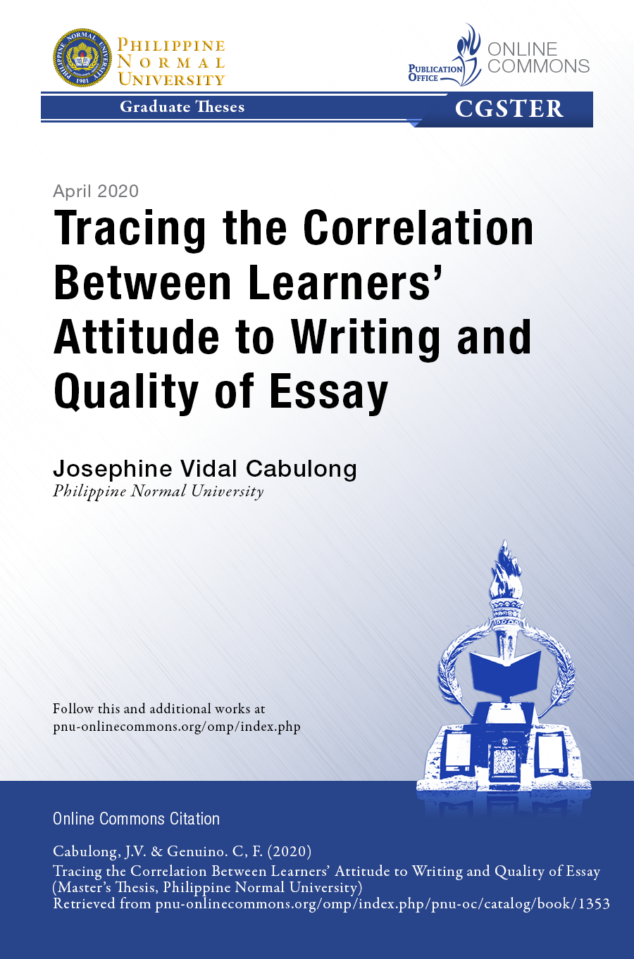 Cover for Tracing the Correlation Between Learners’ Attitude to Writing and Quality of Essay
