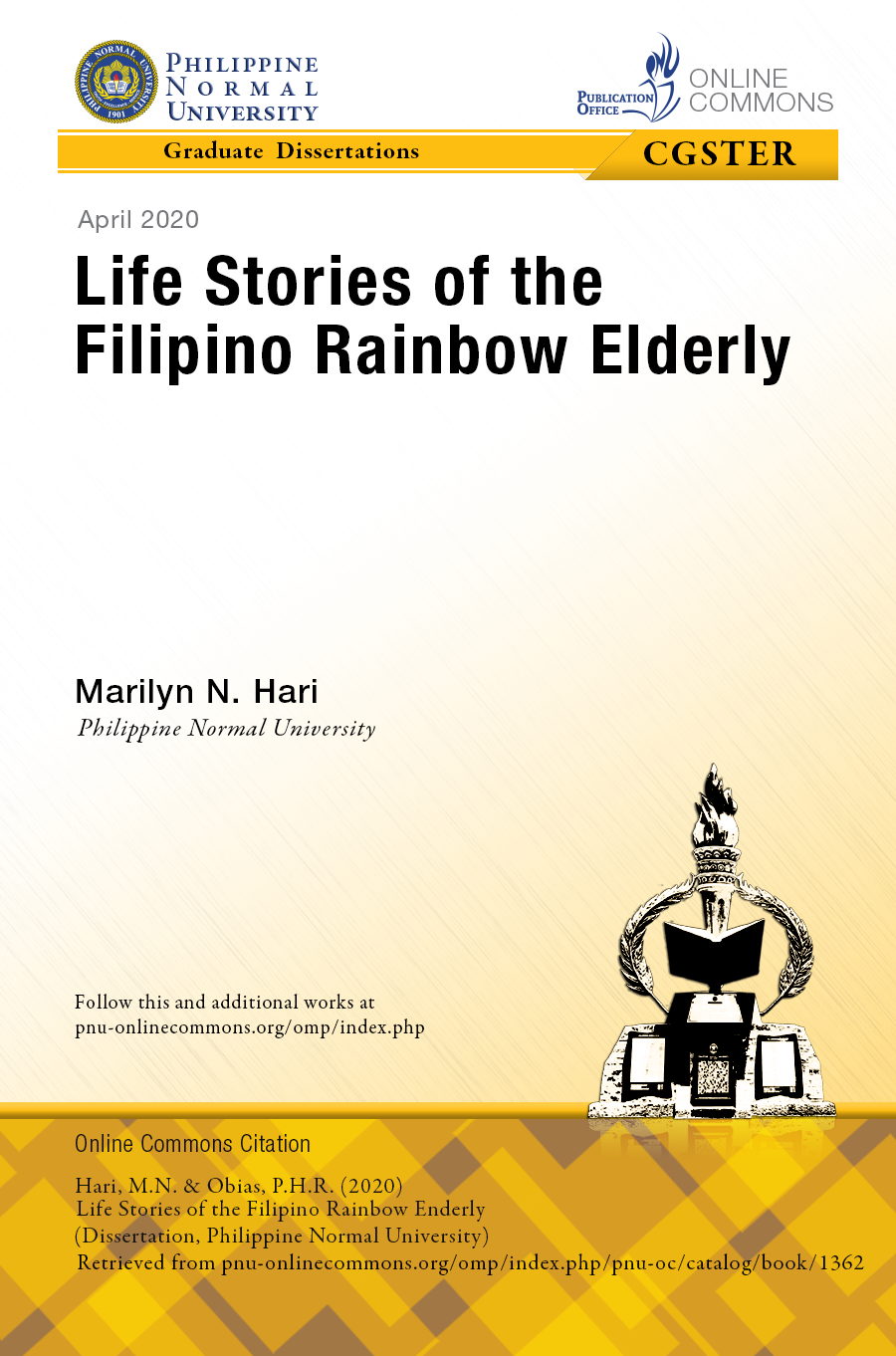 Cover for Life Stories of the Filipino Rainbow Elderly