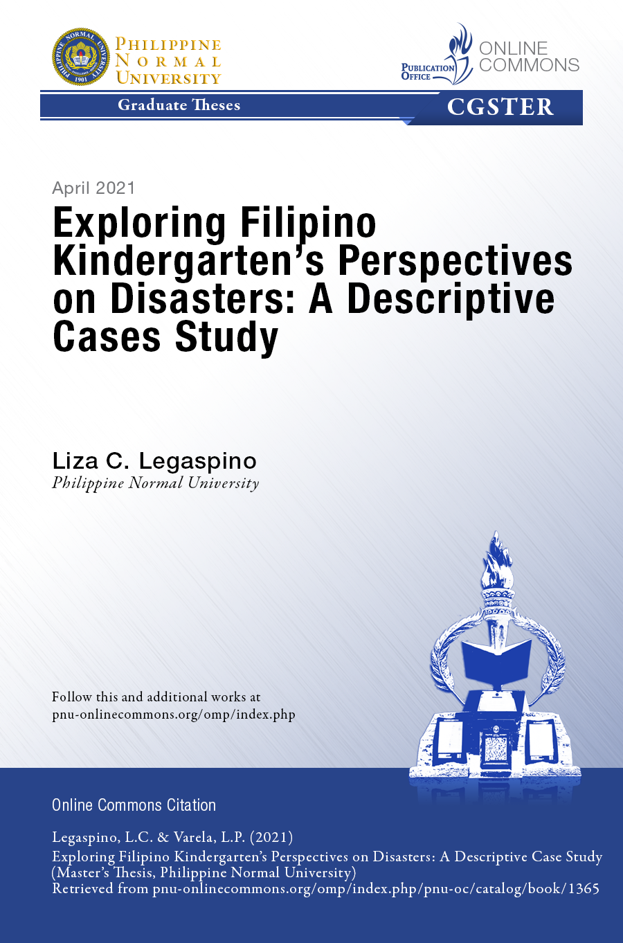 Cover for Exploring Filipino Kindergarten's Perspectives on Disasters: A Descriptive Case Study