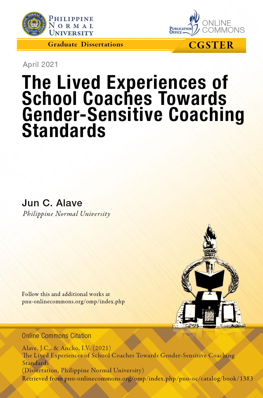 Cover for The Lived Experiences of School Coaches Towards Gender-Sensitive Coaching Standards