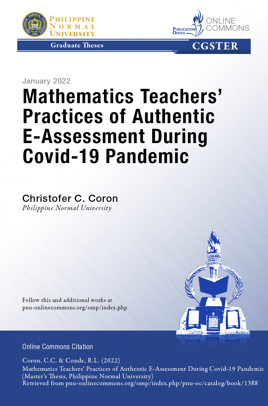 Cover for Mathematics Teachers' Practices of Authentic E-Assessment During Covid-19 Pandemic