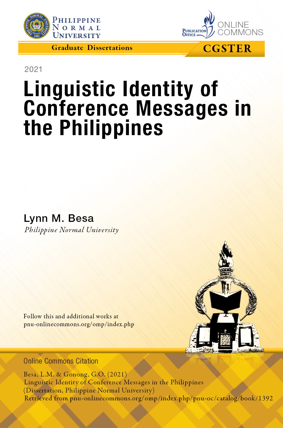 Cover for Linguistic Identity of Conference Messages in the Philippines