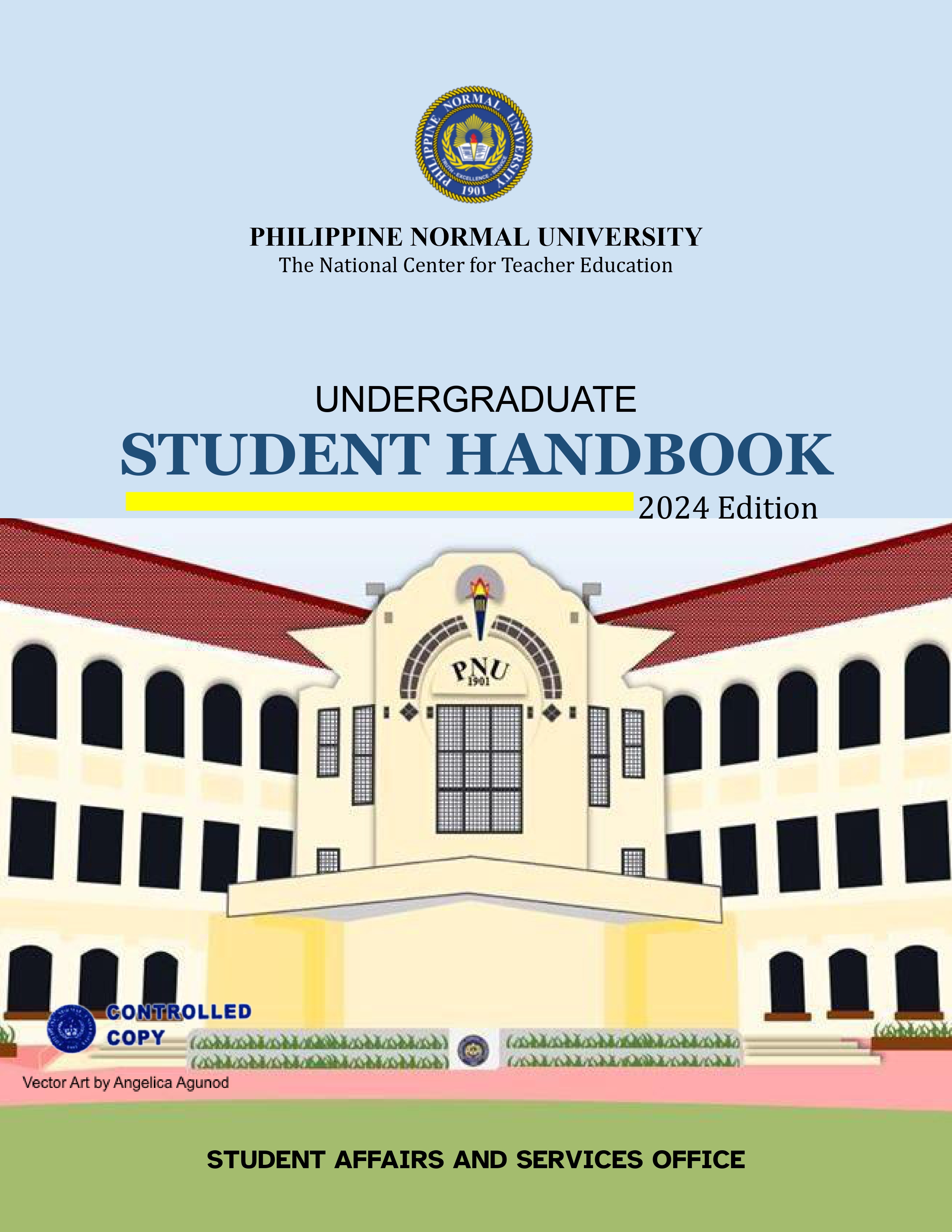 Cover for Undergraduate Student Handbook 2024 Edition