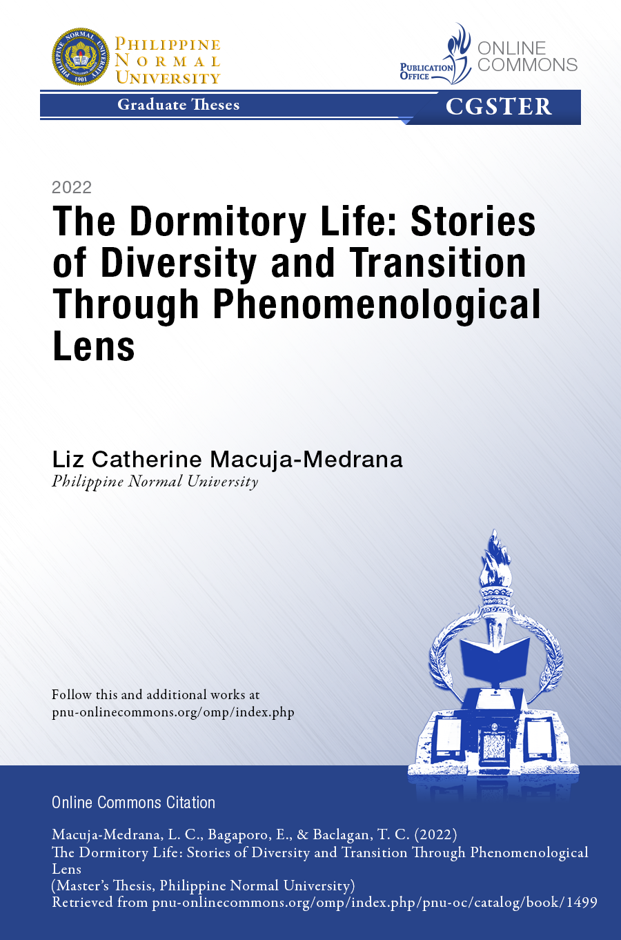 Cover for The Dormitory Life: Stories of Diversity and Transition Through Phenomenological Lens