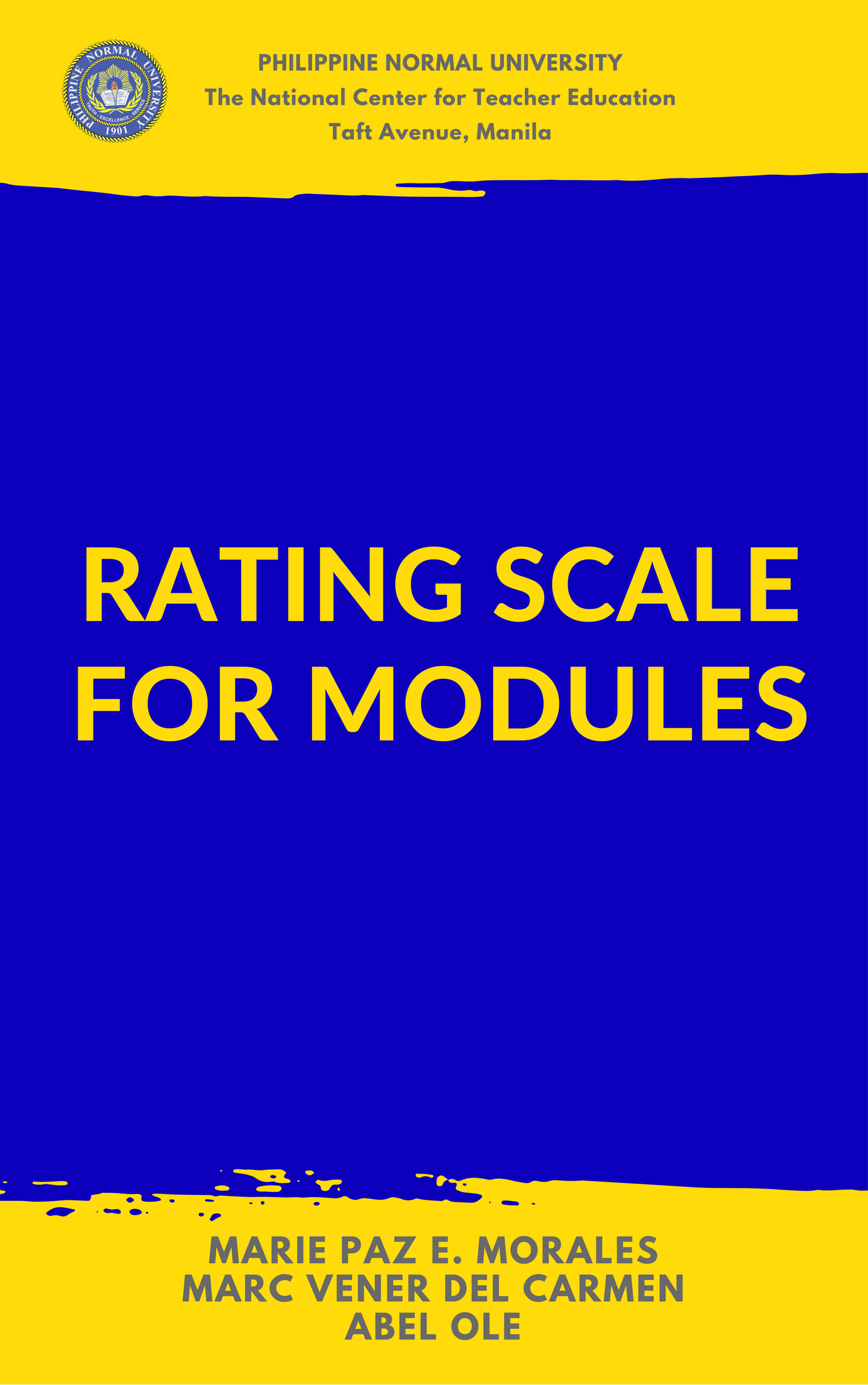 Cover for Rating Scale for Modules