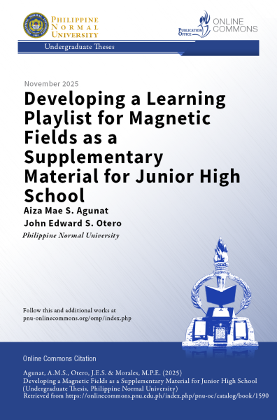 Cover for Developing a Learning Playlist for Magnetic Fields as a Supplementary Material for Junior High School
