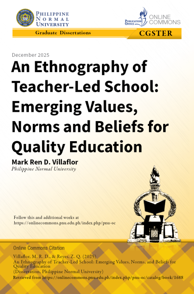 Cover for An Ethnography of Teacher-Led School: Emerging Values, Norms and Beliefs for Quality Education 