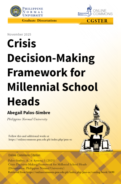Cover for Crisis Decision-Making Framework for Millennial School Heads