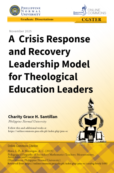 Cover for A Crisis Response and Recovery Leadership Model for Theological Education Leaders