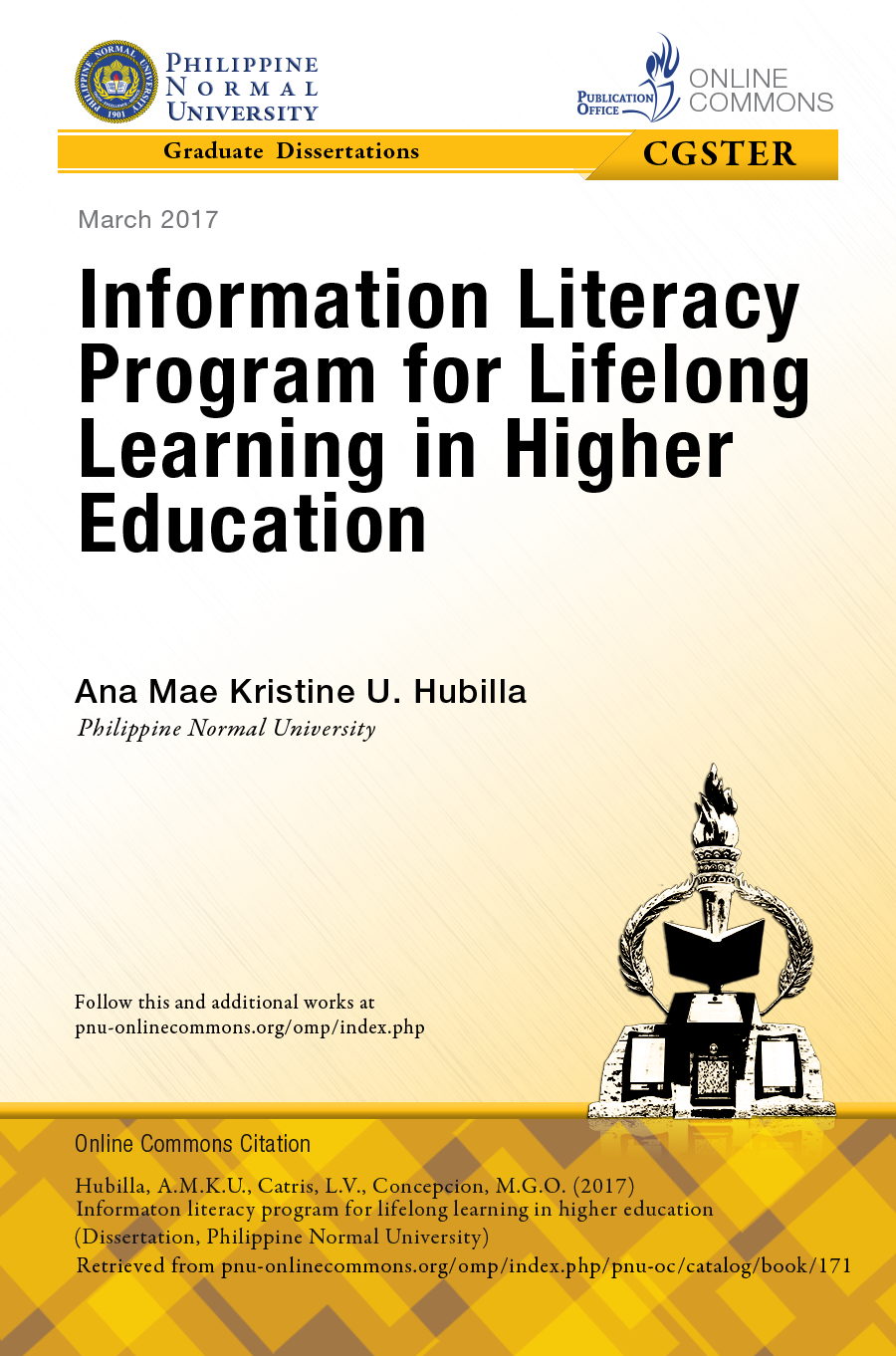 Cover for Information Literacy Program for Lifelong Learning in Higher Education