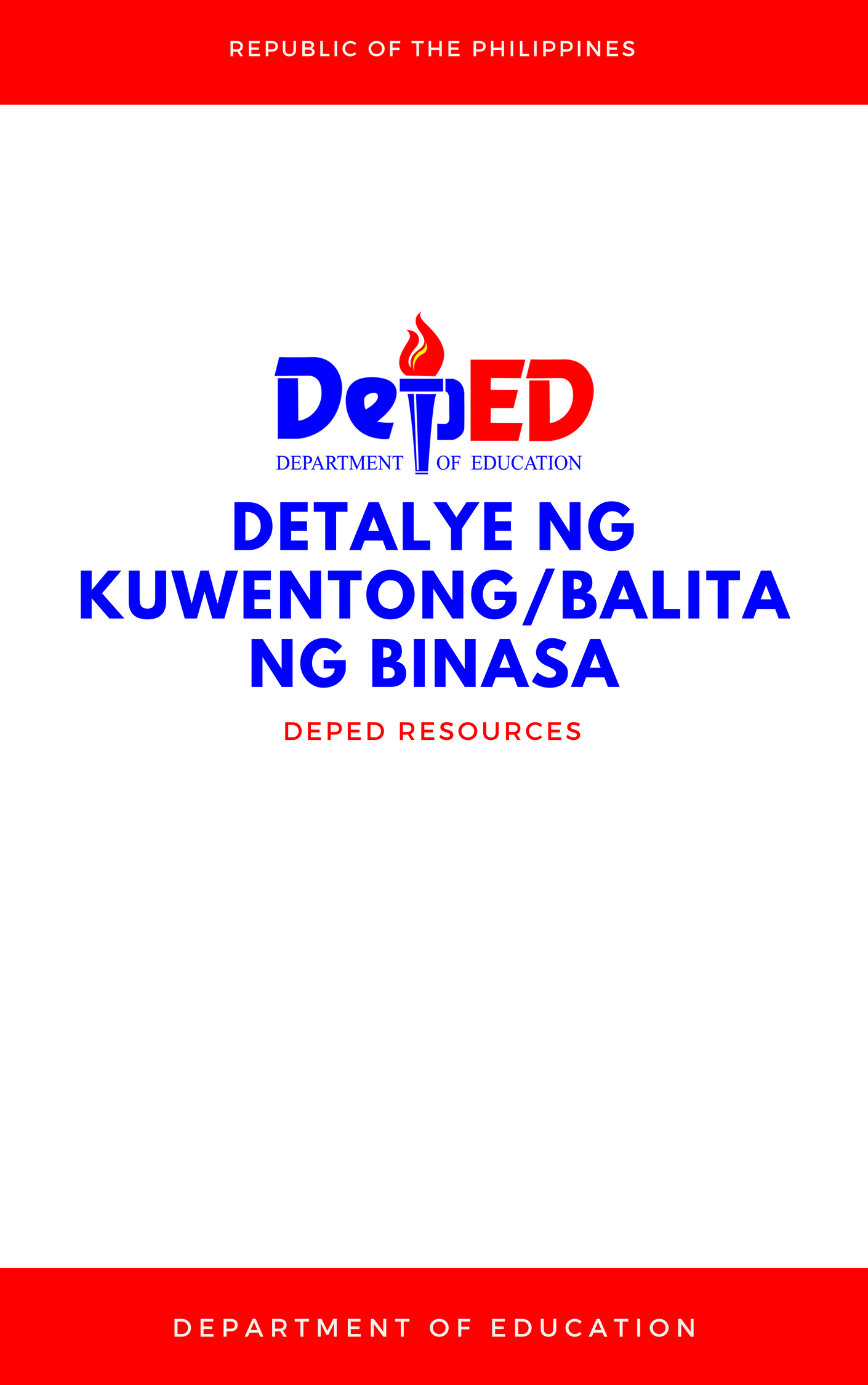 Cover for Detalye ng Kuwentong/Balitang Binasa