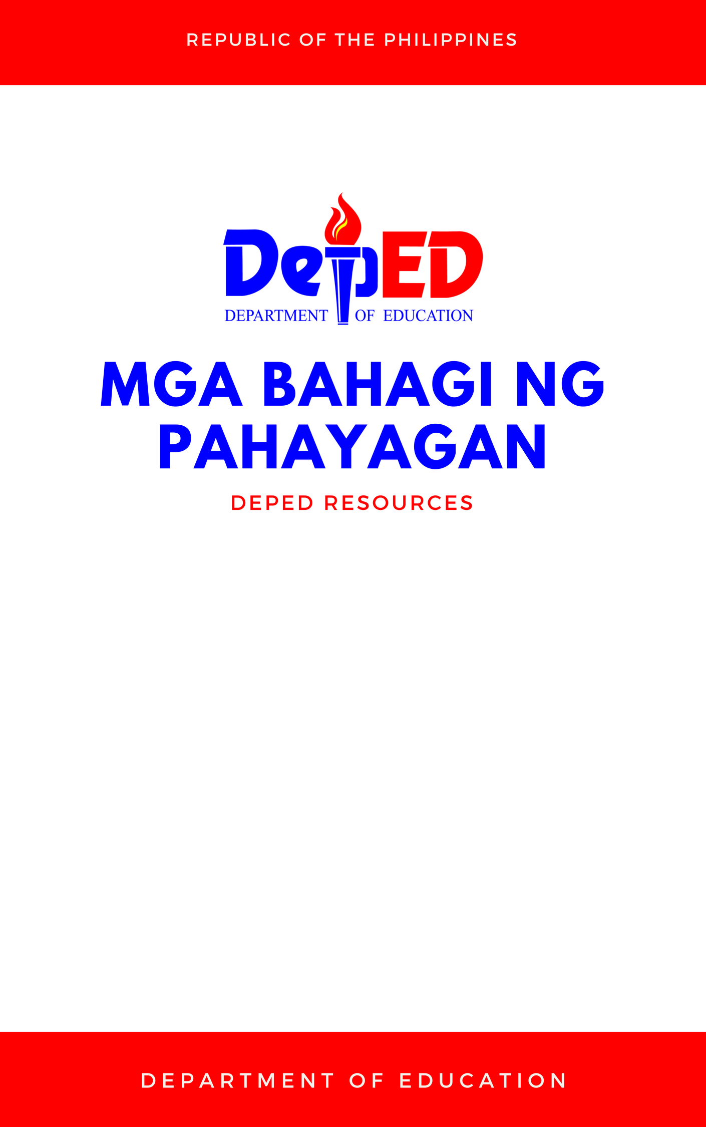 Cover for Mga bahagi ng pahayagan