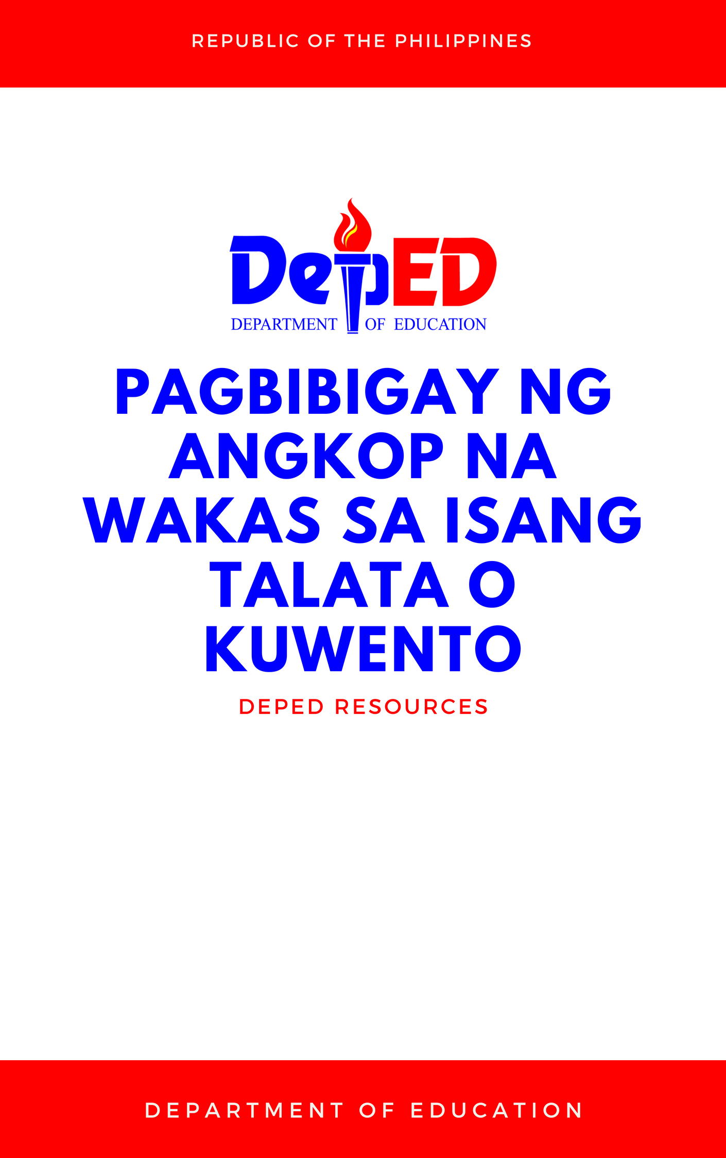 Cover for Pagbibigay ng Angkop na Wakas sa isang Talata o Kuwento