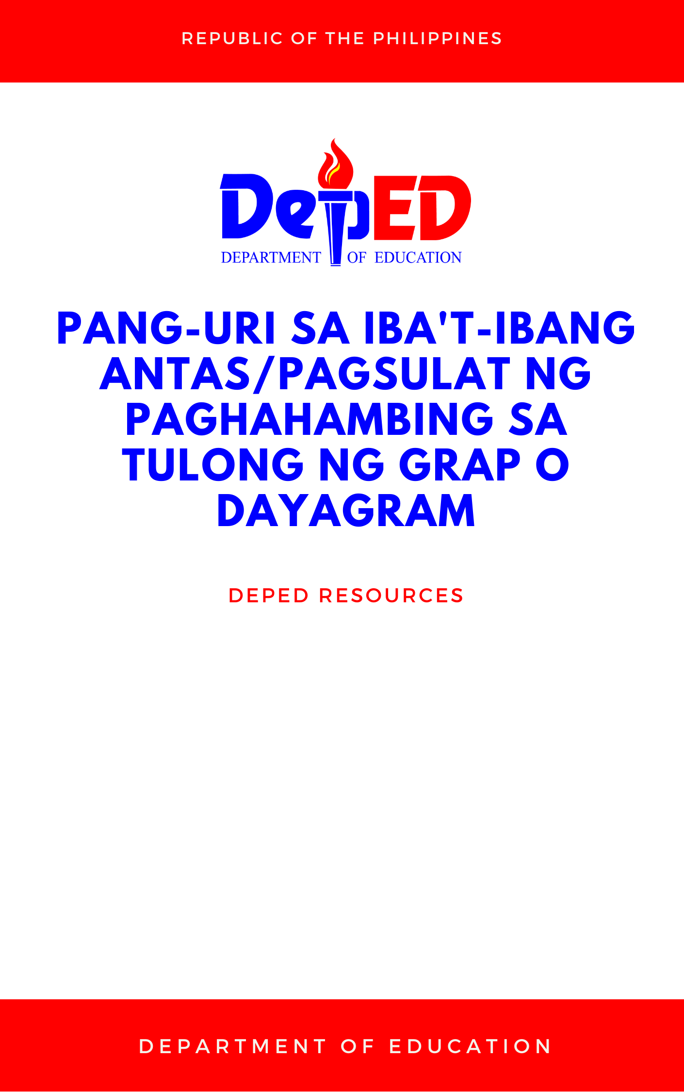 Cover for Pang-uri sa iba't-ibang antas/Pagsulat ng paghahambing sa tulong ng grap o dayagram