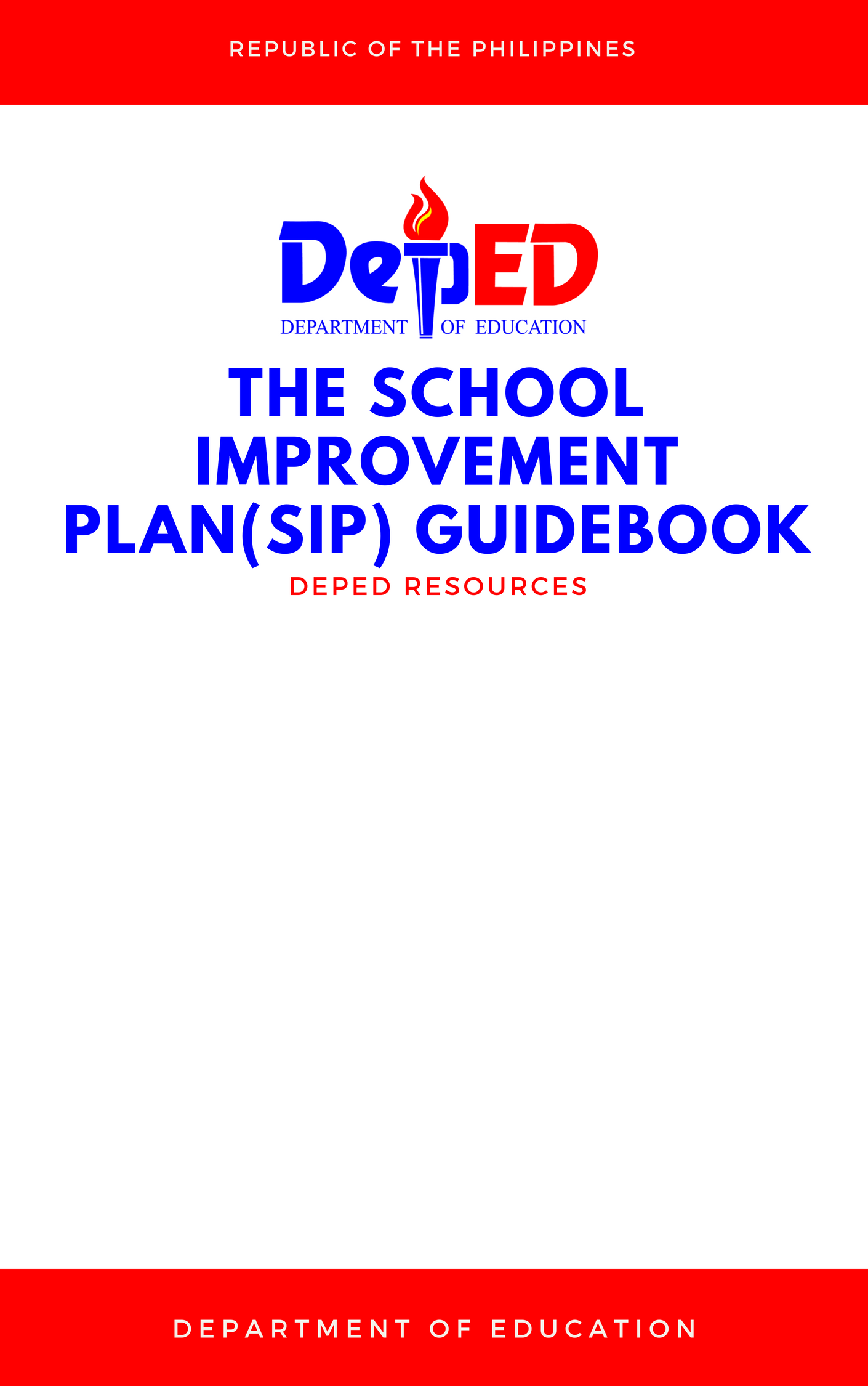 Cover for The School Improvement Plan(SIP) Guidebook