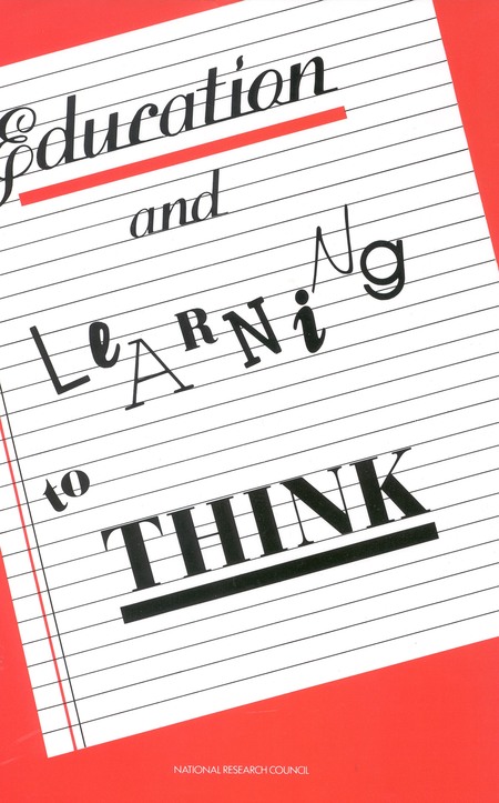 Cover for Education and Learning to Think