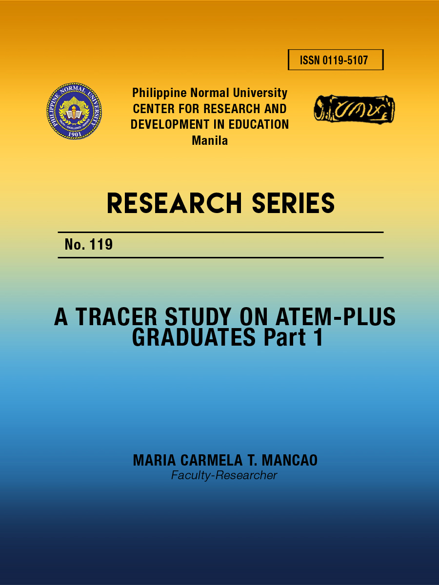 Cover for A Tracer Study on ATEM-Plus Graduates Part 1