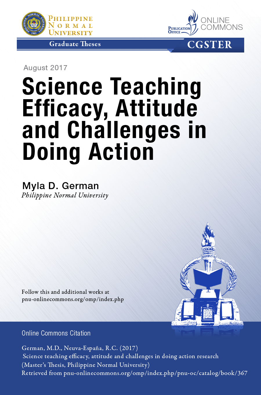 Cover for Science Teaching Efficacy, Attitude, and Challenges in Doing Action Research