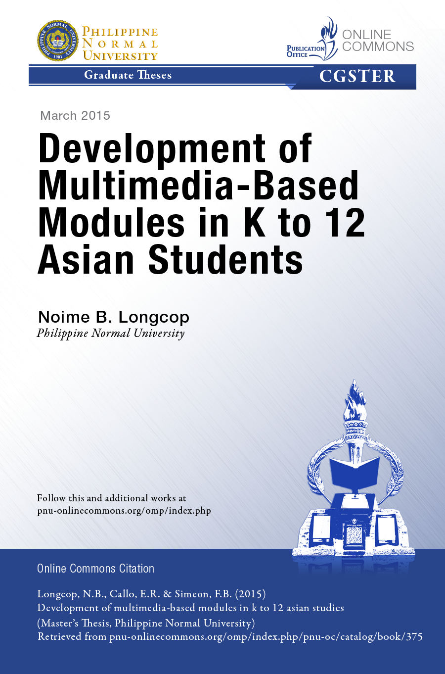 Cover for Development of Multimedia-Based in K to 12 Asian Students