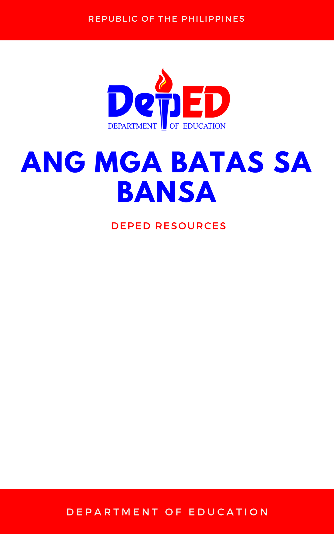 Cover for Ang mga batas sa bansa