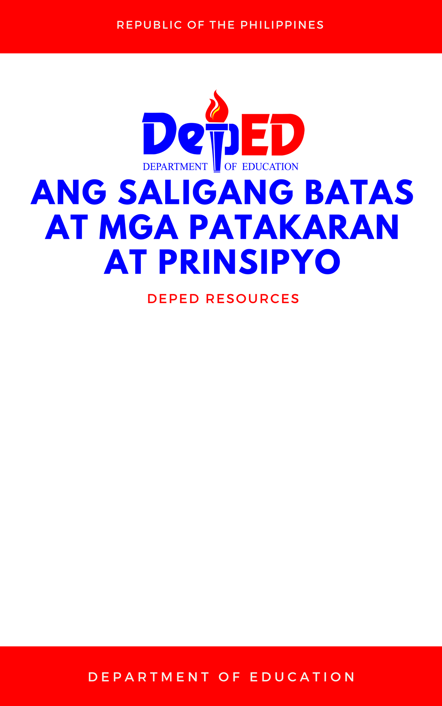 Cover for Ang Saligang Batas at mga patakaran at prinsipyo
