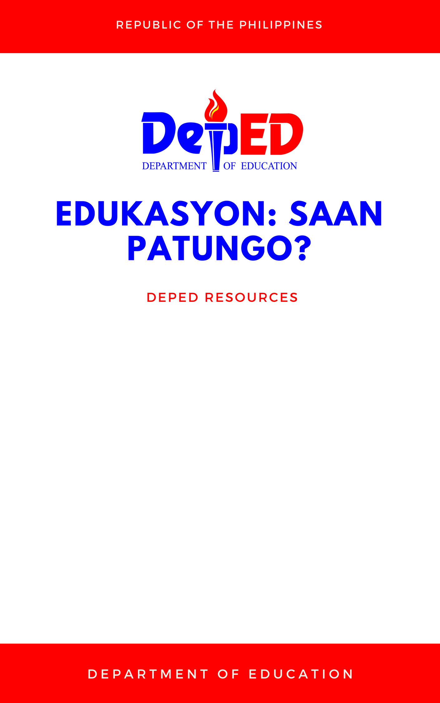 Cover for Edukasyon: Saan Patungo?