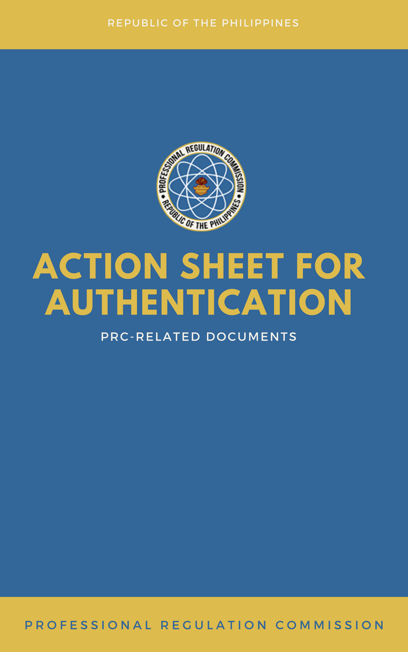 Cover for Action Sheet for Authentication