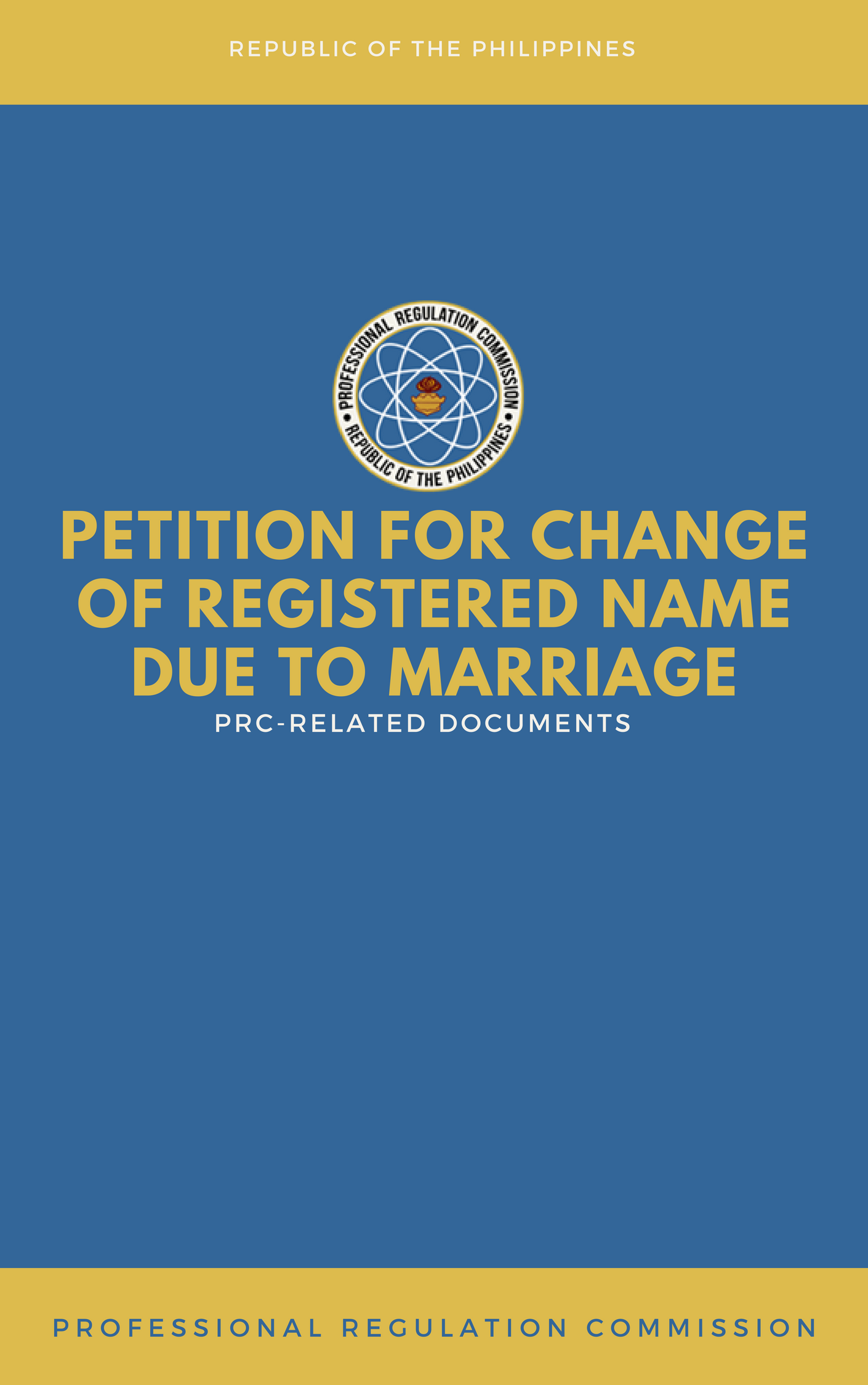 Cover for Petition for Change of Registered Name due to Marriage
