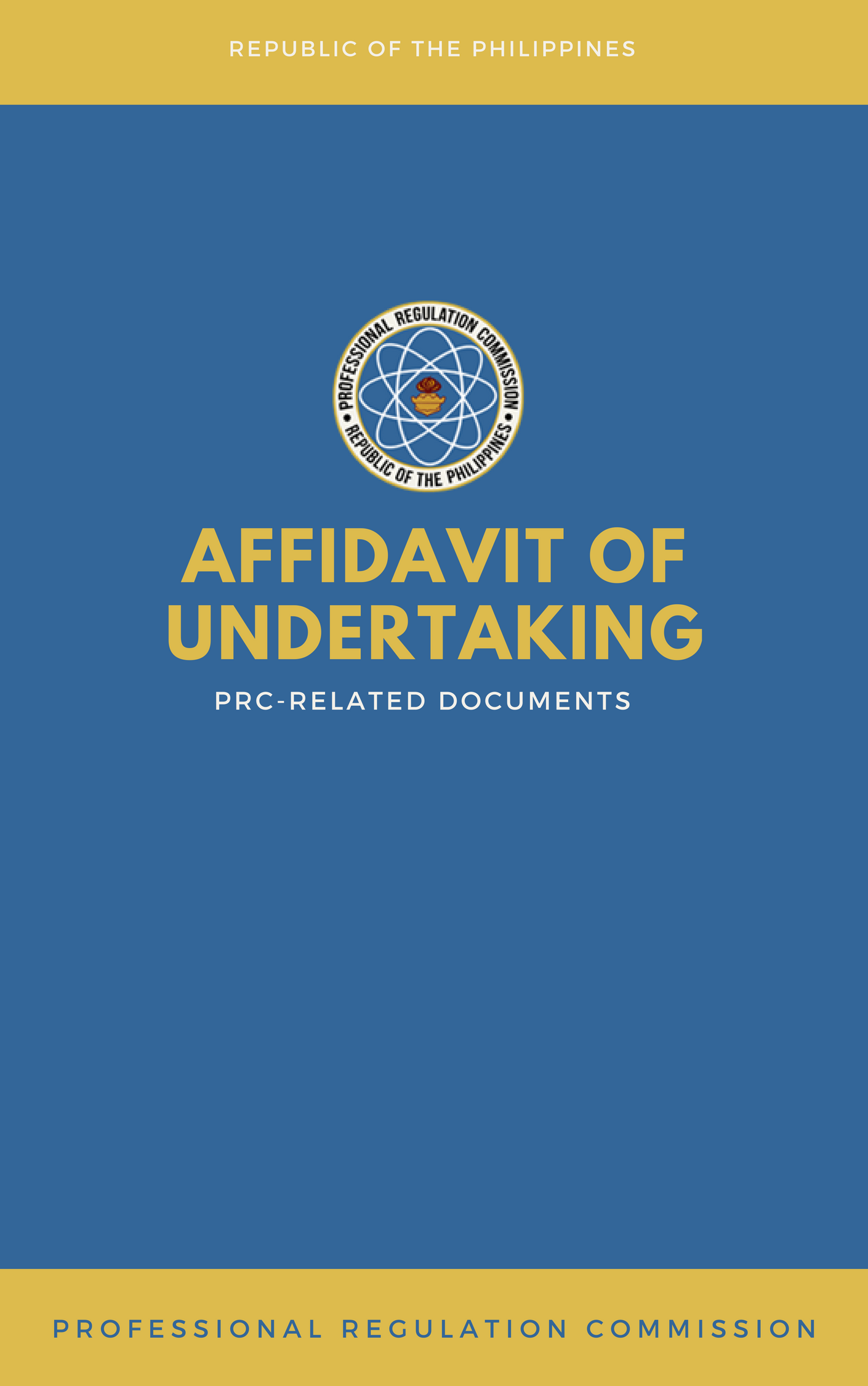 Cover for Affidavit of Undertaking