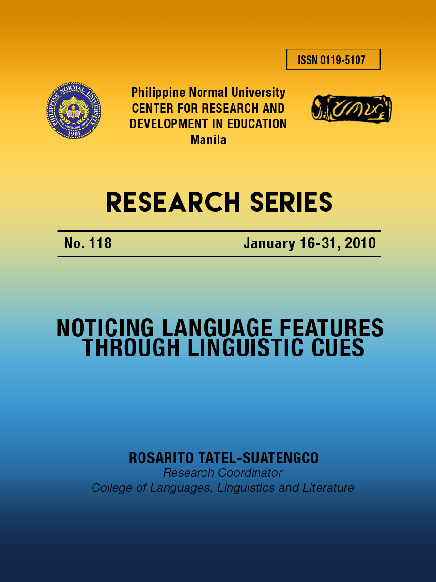 Cover for Noticing Language Features Through Linguistic Cues