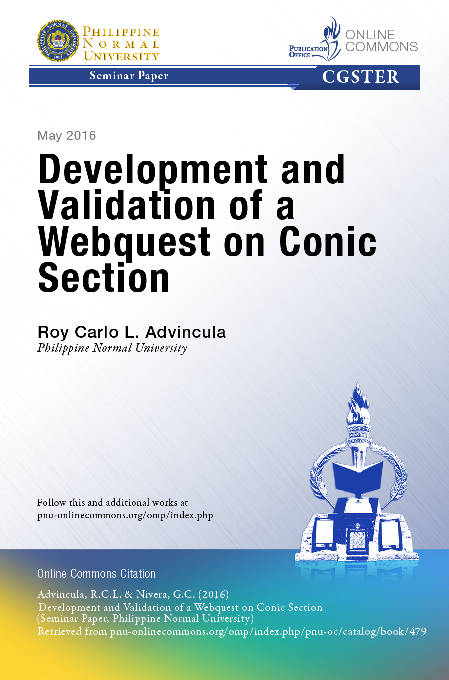 Cover for Development and Validation of a Webquest on Conic Section