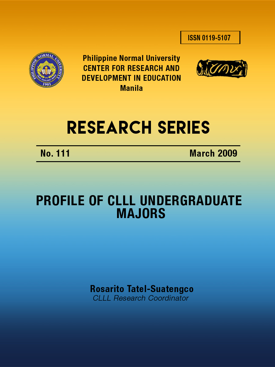 Cover for Profile of CLLL Undergraduate Majors