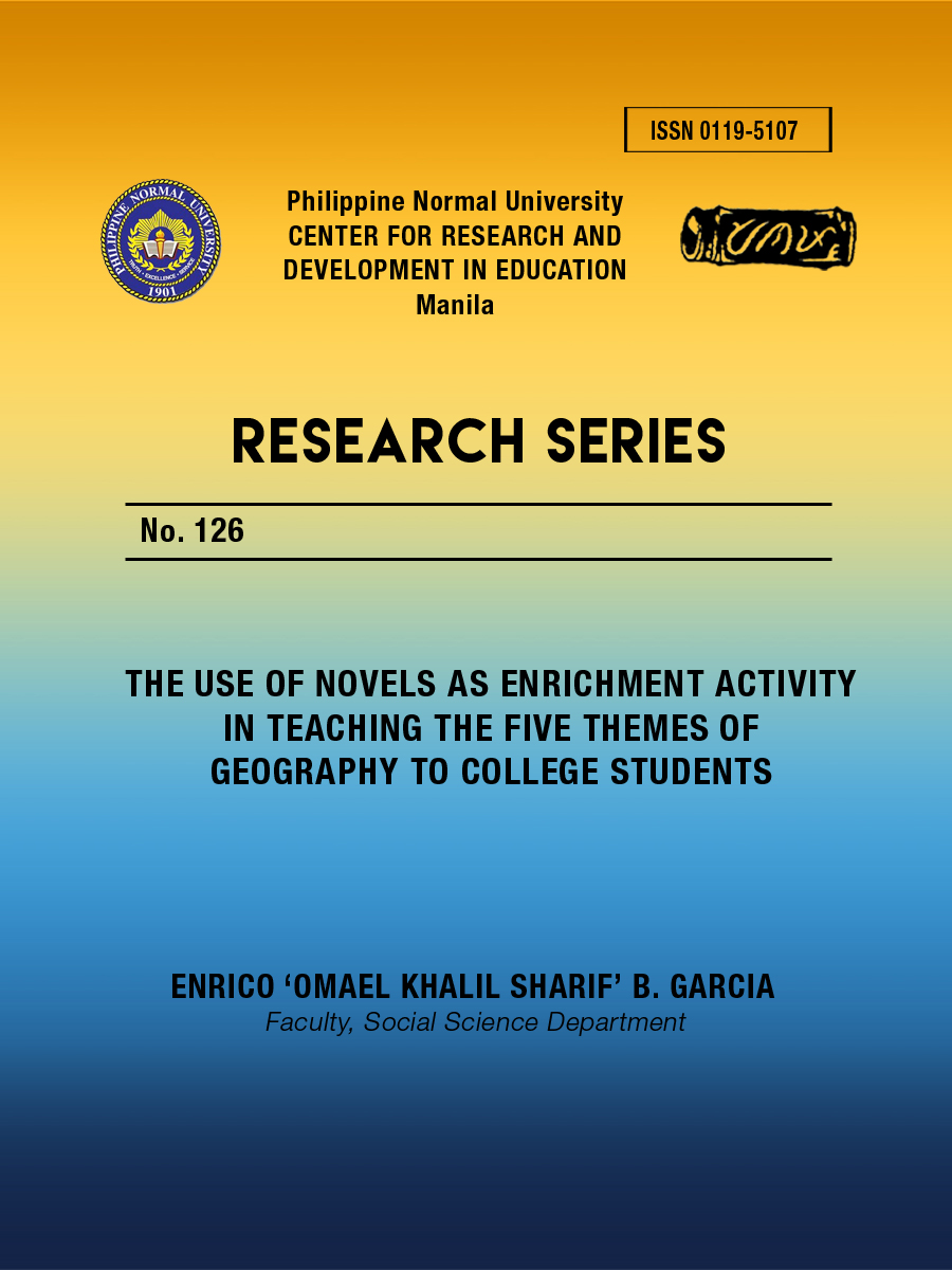 Cover for The Use of Novels as Enrichment Activity in Teaching the Five Themes of Geography to College Students