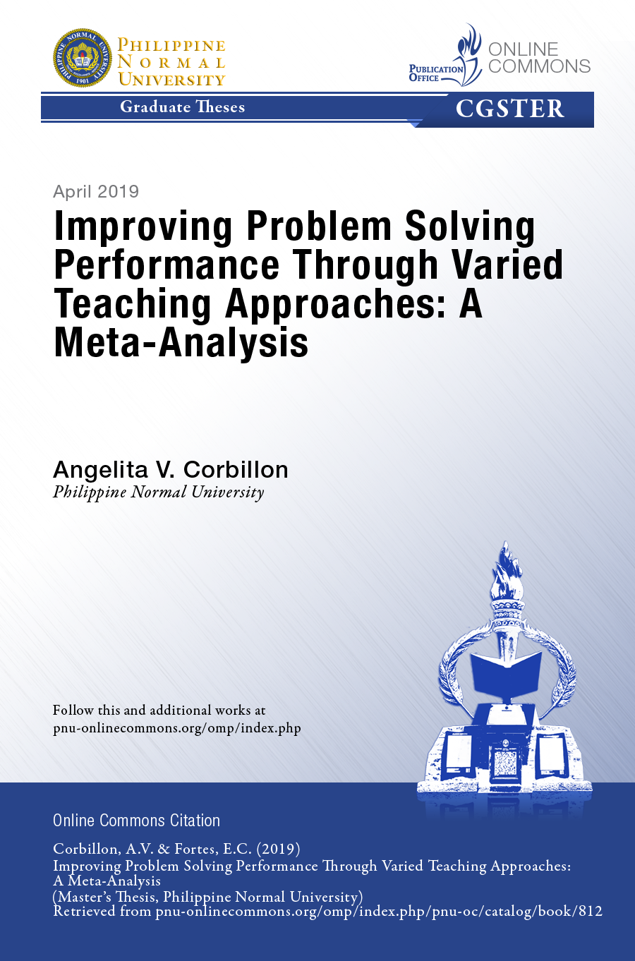 Cover for Improving Problem Solving Performance Through Varied Teaching Approaches: A Meta-Analysis