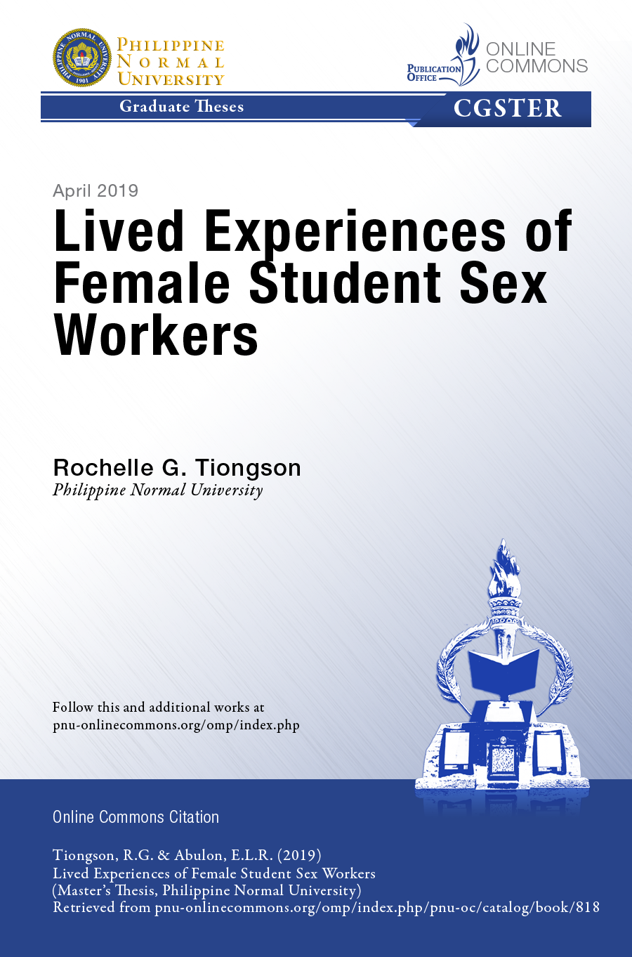 Cover for Lived Experiences of Female Student Sex Workers