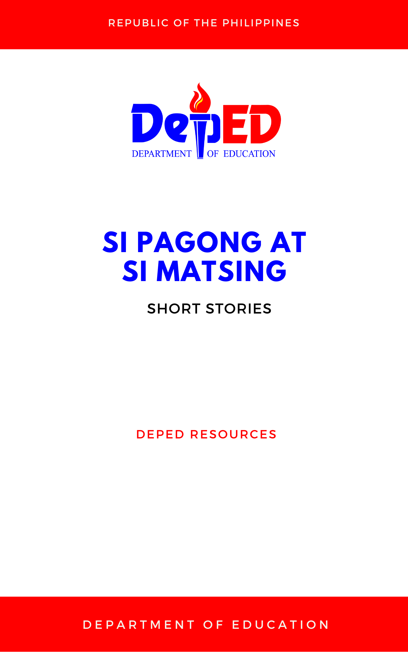 Cover for Si Pagong at si Matsing